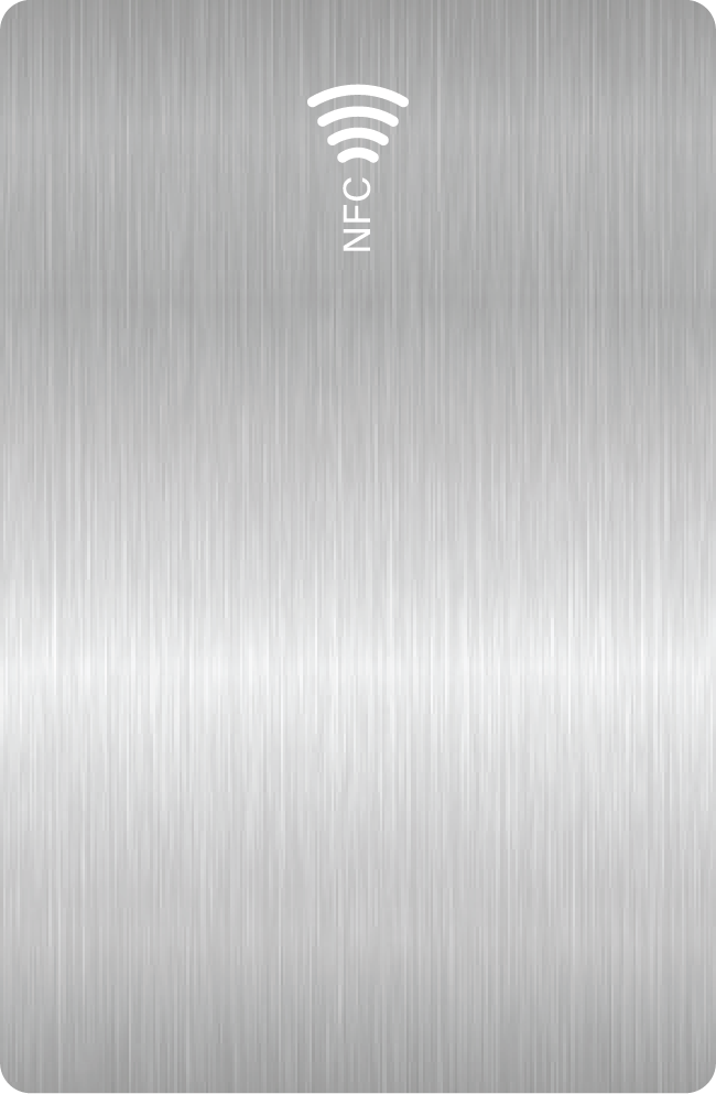 Silver Metal NFC