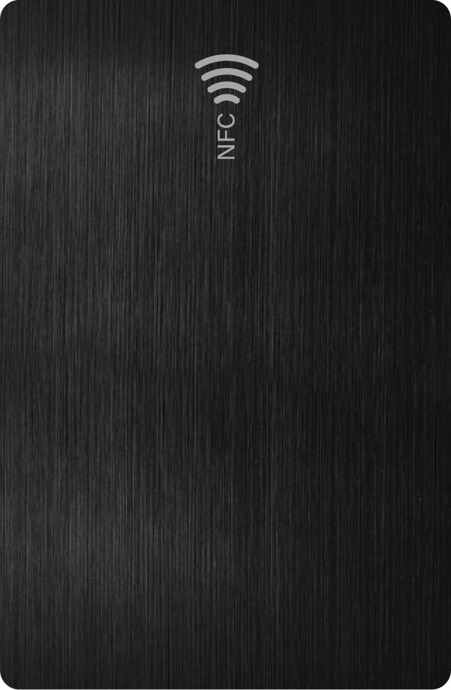 Black Metal NFC Card
