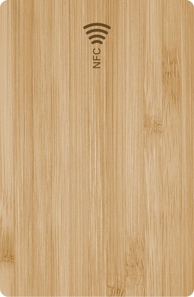 Bamboo NFC Business Card